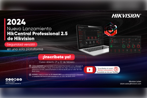 ¡CURSO GRATUITO! Hikvision lanza la nueva versión de la plataforma HikCentral Professional 2.5